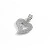 Hip Hop Alloy Full Diamond Fashion Heart Pendant Cuban Necklace Jewelry Temu Jewelry