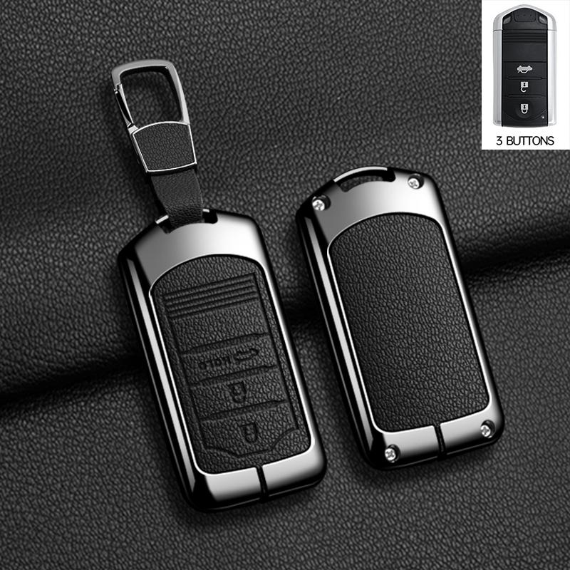 Coque de protection pour clé de voiture en alliage de zinc, porte-clé pour Acura Ilx Mdx Zdx Rdx Tlx Rl Tl 2009 2010 2011 2012 2013 2014 Q28093QQ- gray