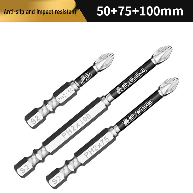 Magnetic Anti-Slip Phillips Head Electric Screwdriver Set - High Hardness, Extended Hex Socket Bits
