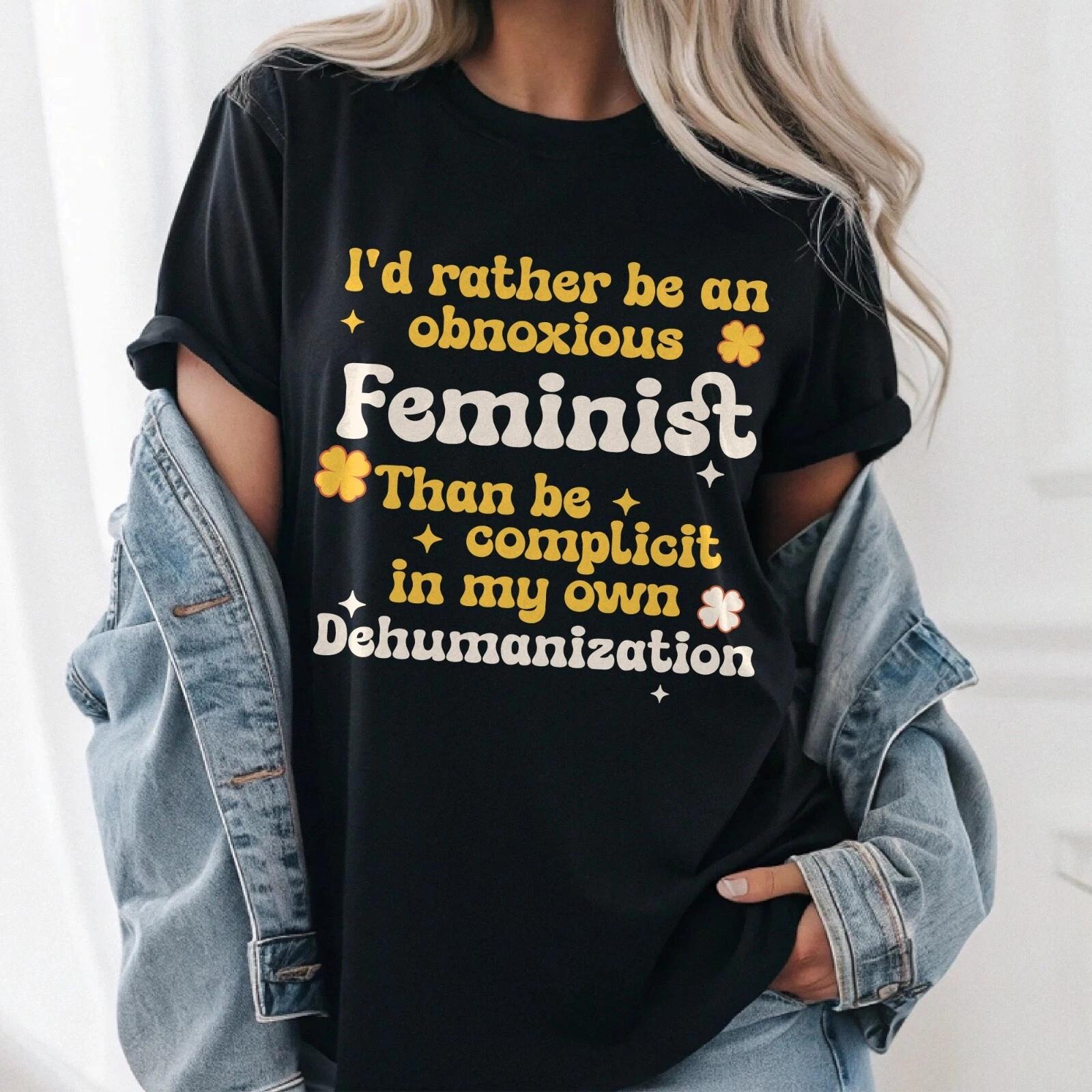 Feminist T-shirt, activism graphic tee, feminism statement shirt, women s rally S