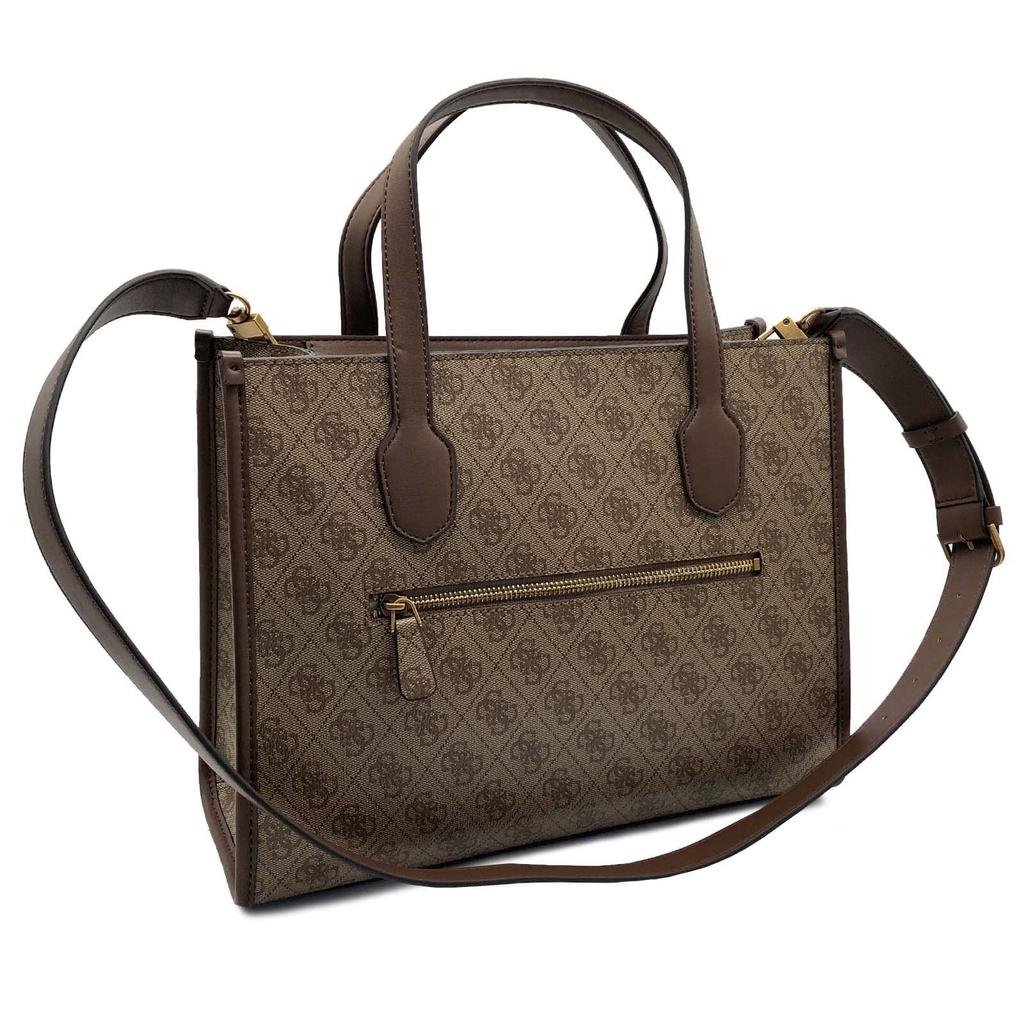 Handtasche SB866522 SILVANA LATTE [GUESS] Damen LOGO/BRAUN [Gebraucht]