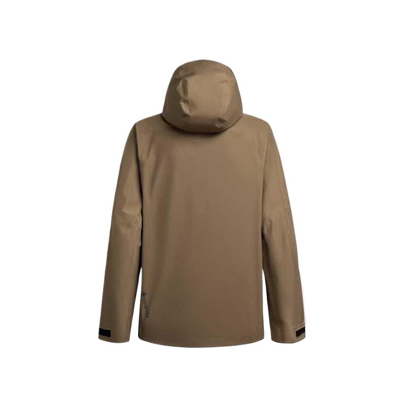 Salomon Outline Gore-Tex Hooded Zipper Waterproof Windproof Breathable Durable Warm Jacket Men Jackets Brown LC2290500
