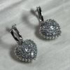 2026 New Trend Fine Jewelry Set Charming Heart Crystal Fashion Stainless Steel Necklace Earrings As a Anniversary Gift for Women