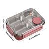 Stainless Steel Lunch Box Salad Box Lunch Container Adult Lunch Box With 3 Compartment Lunch Containers Large Capacity Lunch Box