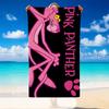 Quick Dry Beach Towel Pink Panther Pattern, Lightweight Absorbent Towel for Pool Beach Vacation Use