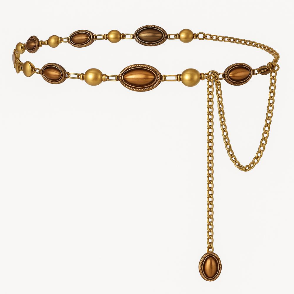 Adjustable Women's Waist Chain Cowgirl Western Country Chain Belt for Sweaters Dresses Jeans
