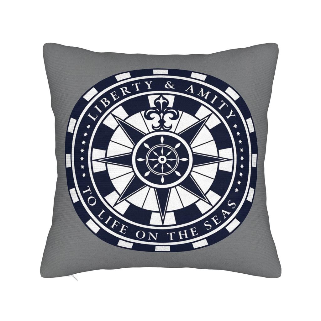 Nordic Dark Blue Nautical Collection Pillow Cover Custom Cushion Cover Funny Pillow Case For Living Room Chair