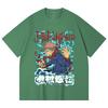 230 Gsm 100% Cotton Jujutsu Kaisen V50 Yuji Print Unisex Heavy Cotton T Shirt