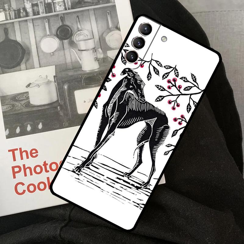 

Galgo Greyhound Dog Phone Case For Samsung Galaxy S24 Ultra S22 S23 S20 S21 S24 FE S9 S10 Plus Note 10 20 Ultra Galaxy S24
