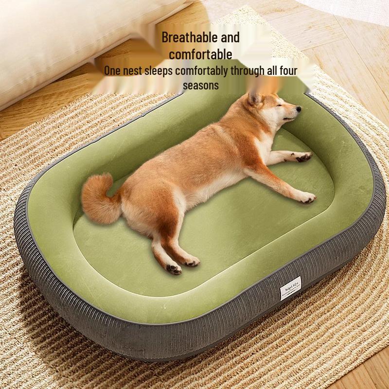 Four Seasons Washable Dog & Cat Bed: Removable, Warm Sofa Cushion for Dogs & Cats of All Sizes