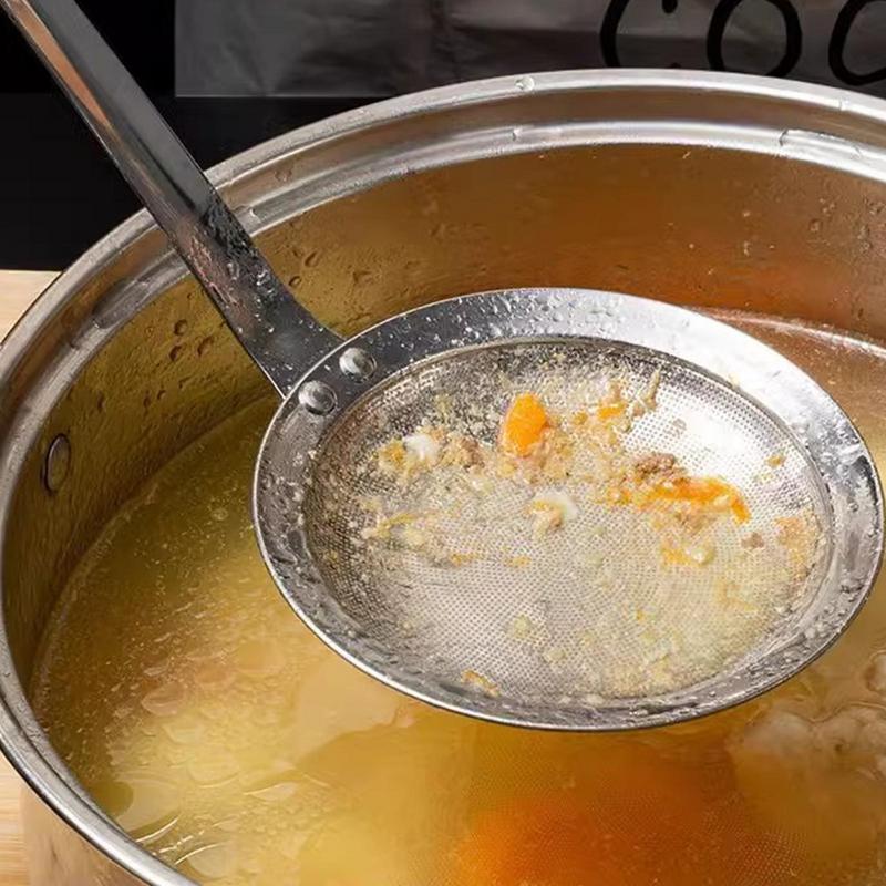 Schlitzlöffel Edelstahl Sieb Löffel Kochen Skimmer Utensil Suppenkelle Küchenzubehör Schöpflöffel Löffel zum Kochen