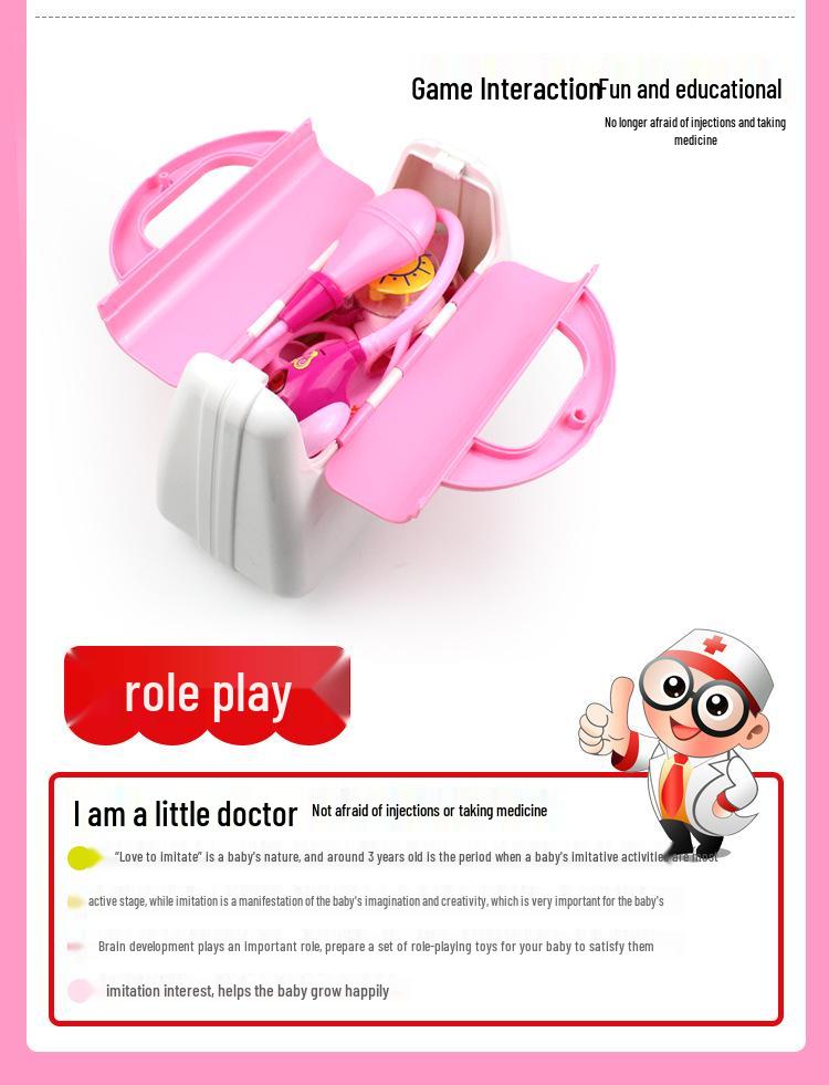 Little Doctor Medical Kit: Pretend Play Stethoscope & Nurse Tools for Kids