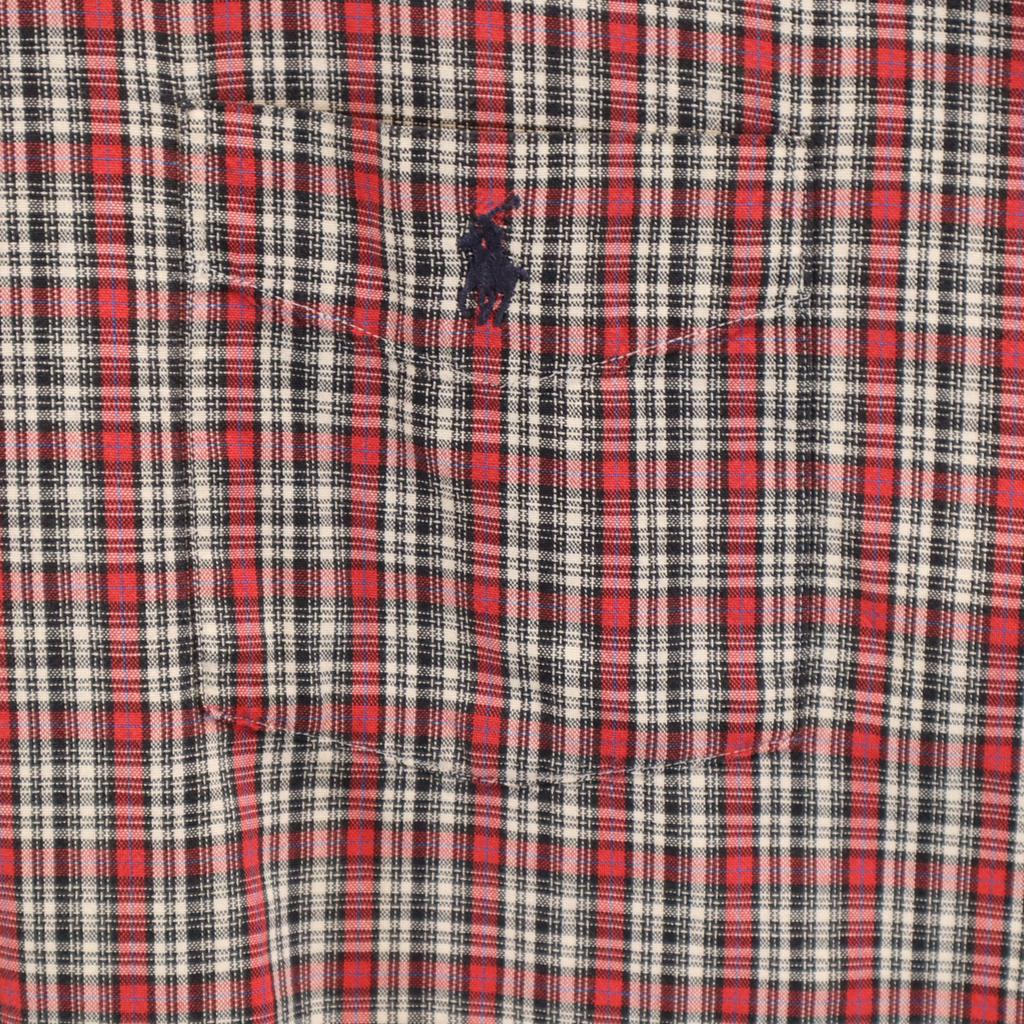 Polo by Ralph Lauren 90s Old Canadian Check Pattern Long Sleeve Button Down Shirt Men's Used