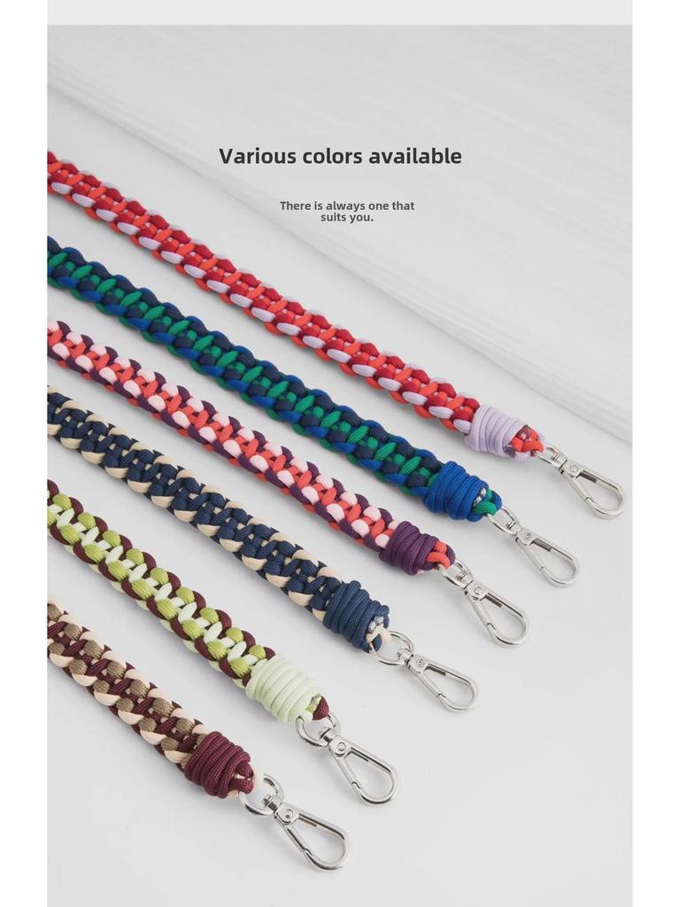 Handwoven DIY Color Braided Crossbody Strap for Longxiang Mini Bag