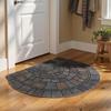Unique Soft Half-Circle Door Mat Absorbent Home Decor Semi-Round Entry Mat Non-Slip Floor Mat Indoor Use