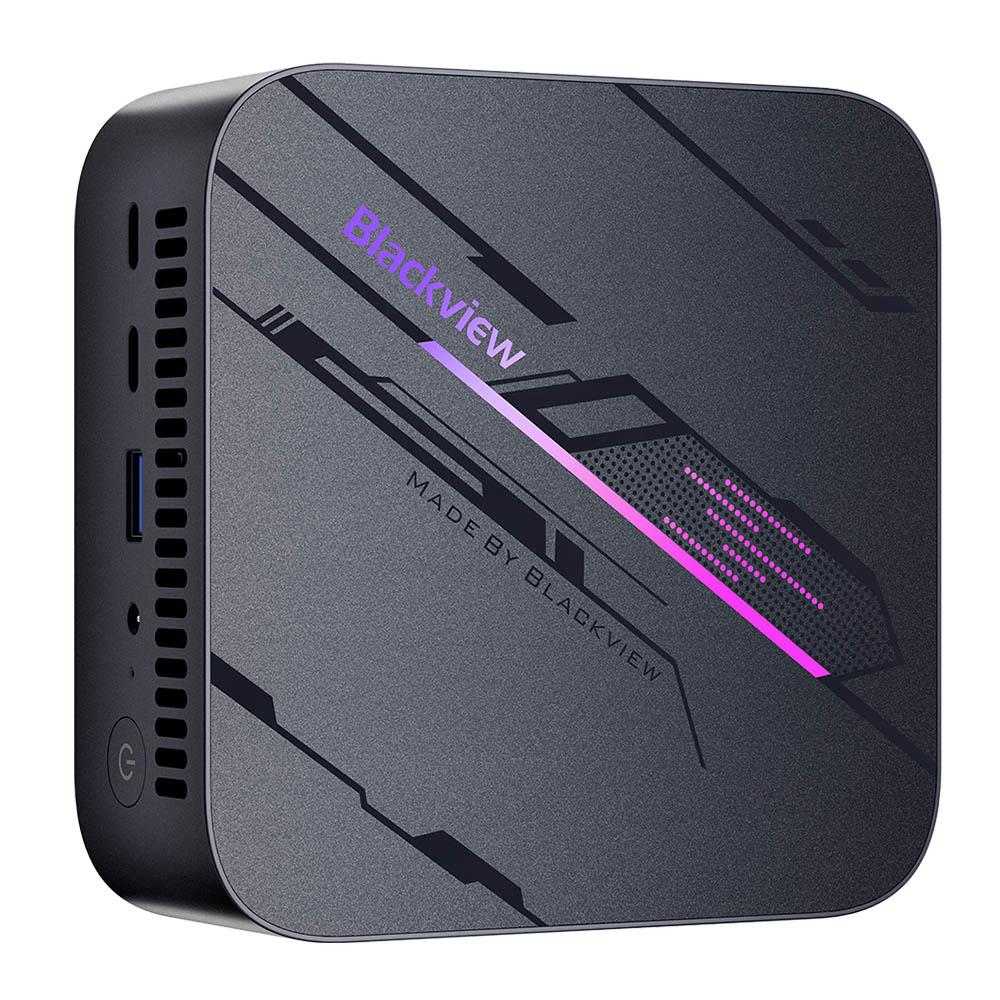 Blackview MP100 Mini-PC, AMD Ryzen 7 5700U 8 Kerne Max 4,3 GHz, 16 GB RAM 1 TB SSD, DP+HDMI+Type-C Triple 4K-Display