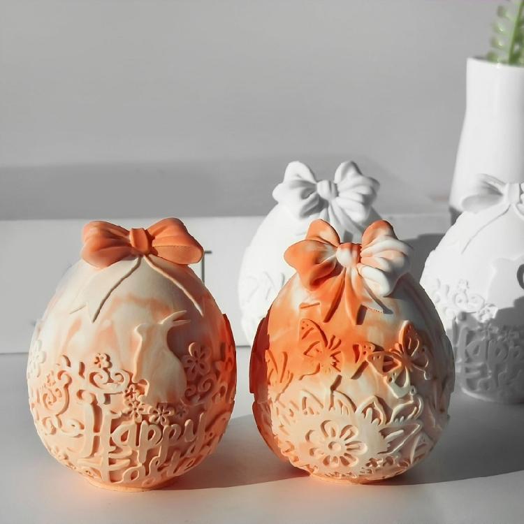 Easter Themed Silicone Scented Candle Ornament Mold For Handmade Candle And Decorations With Easy Cleaning