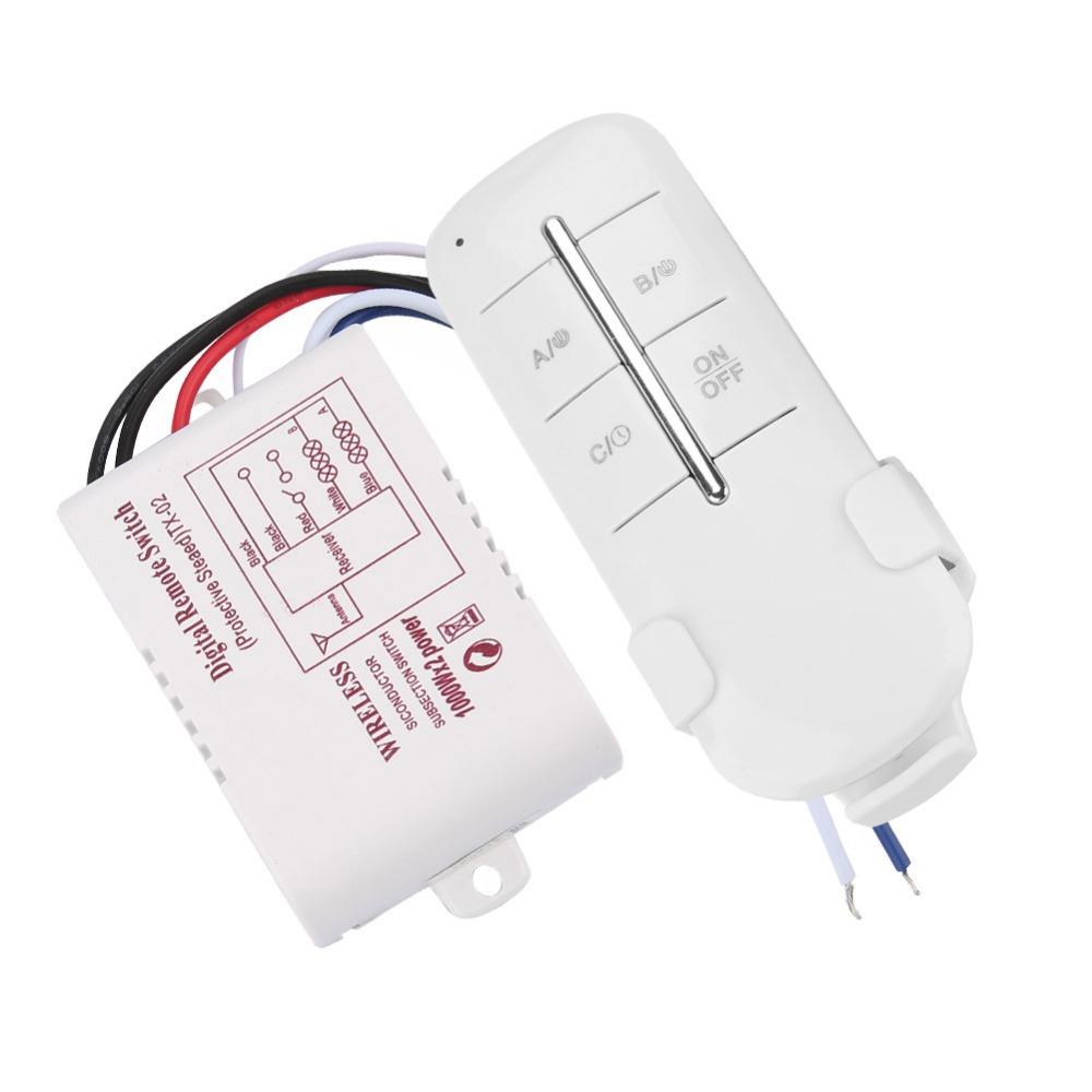 ON/OFF Remote Control Switch 220V Digital Control Selector Receiver Switch  Ceiling Lights