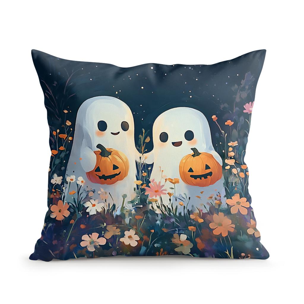 Halloween ghost flowers Cushions Pillowcase Polyester Cushion Cover Throw Pillow Sofa Decoration Pillowcover Home Decor