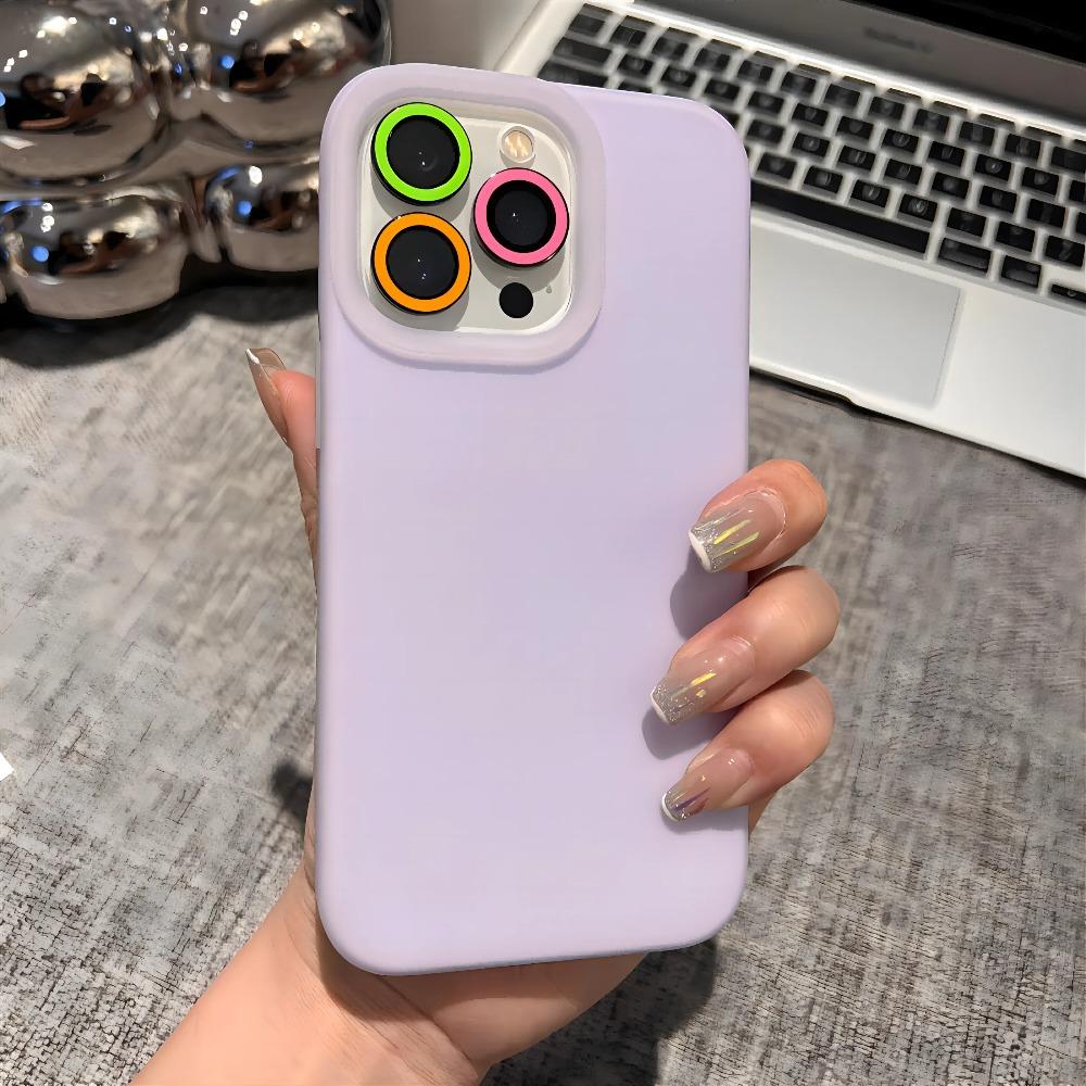 2-3Pcs Luxury Fluorescence Ceramic Camera Protect Cap For IPhone 17Pro Max Air 16 15 14 13 Plus Ring Lens Anti-scratch Glass Cap