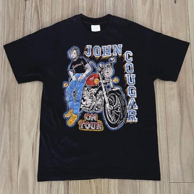 New 80s John Cougar Mellencamp On Tour On Fantasy Black All Gift Shirt Unisex T-Shirt