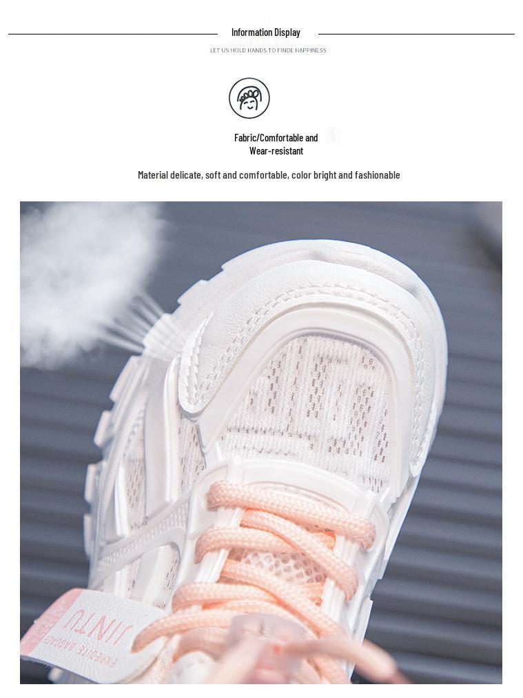 2025 Summer Kids' Breathable White Mesh Sneakers—Lightweight Style for Boys & Girls