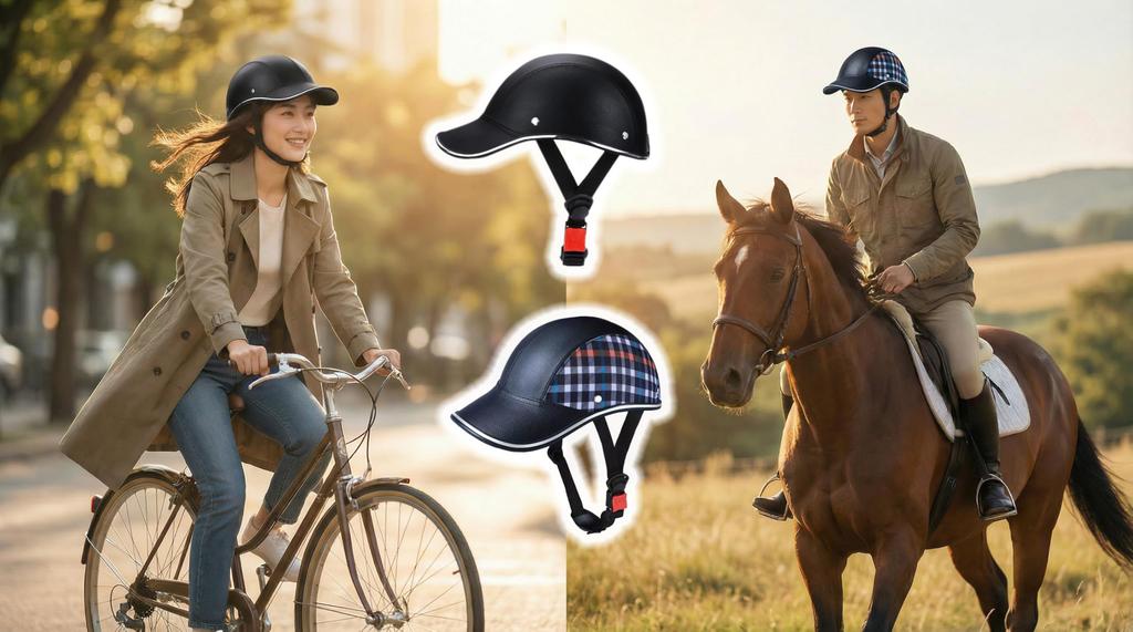 Kevis Bicycle Golf Adjustable Road Emergency for and for Outdoor Roller Gift Idea Helmet, Hat-Style Helmet, Cap, Breathable, Baseball, Strap, Bike,