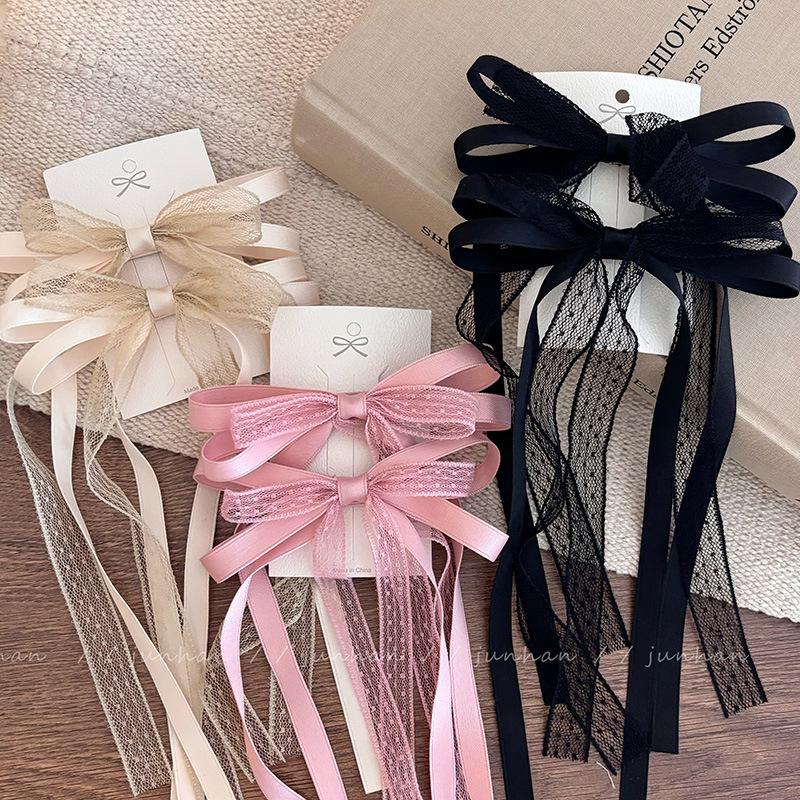 

Pink Lace Bow Hair Clip: Sweet, Cute, Versatile Hair Accessory for Women