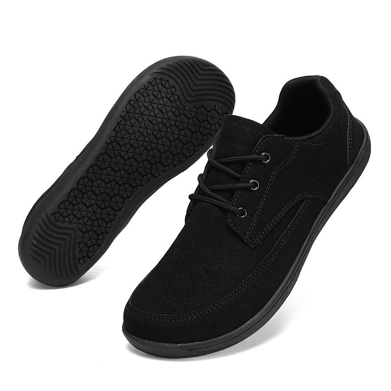TUINANLE Schuhe mit breiter Zehenbox: Herren Outdoor Übergröße Schwarz Weite Zehenpartie Freizeit-Sneaker Größen 39–48