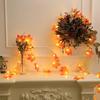 Orange Red Maple Leaf String Light Battery Powered Autumn Home Interior Decoration String Lights Christmas holiday decoration