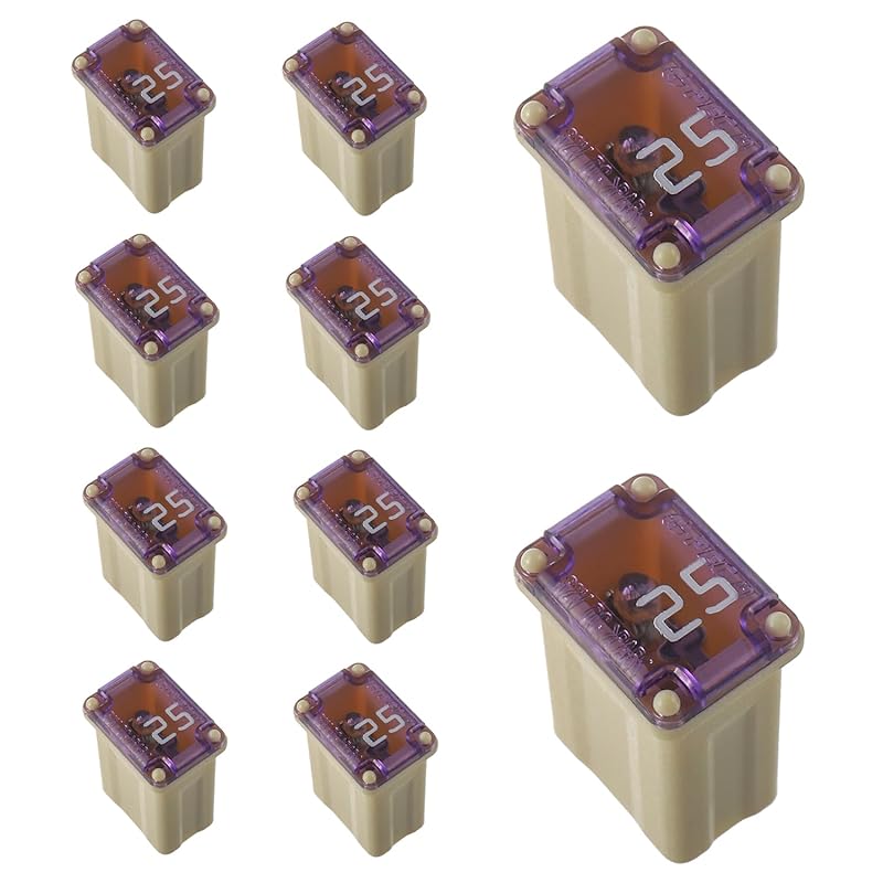 15A 20A 25A 30A 40A 32V FMM MCASE Micro Cartridge Fuses Low-Profile Fuses Kit(Pack of 10pcs)