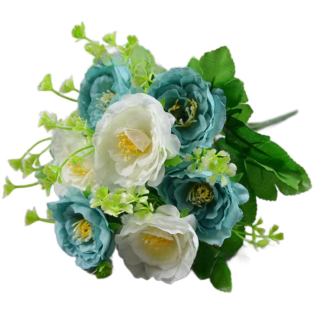 Realistic Silk Petals Artificial Flowers Plastic-wrapped Wire Stems