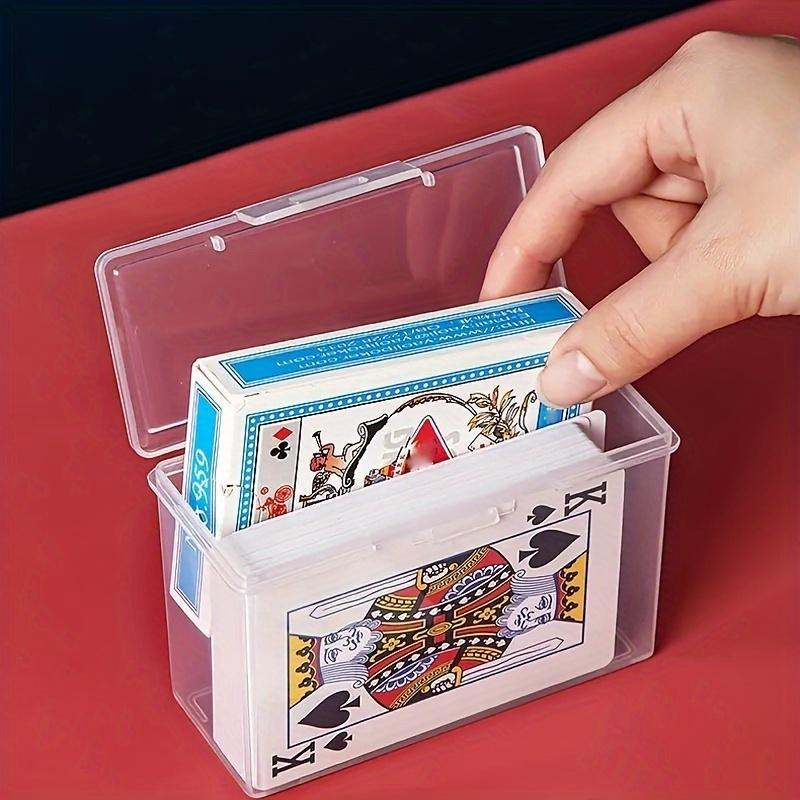 Clear Waterproof Playing Card Cases-Durable Plastic Storage Boxes for Cards, Ideal Baskets,Bin &Containers for Home Organization
