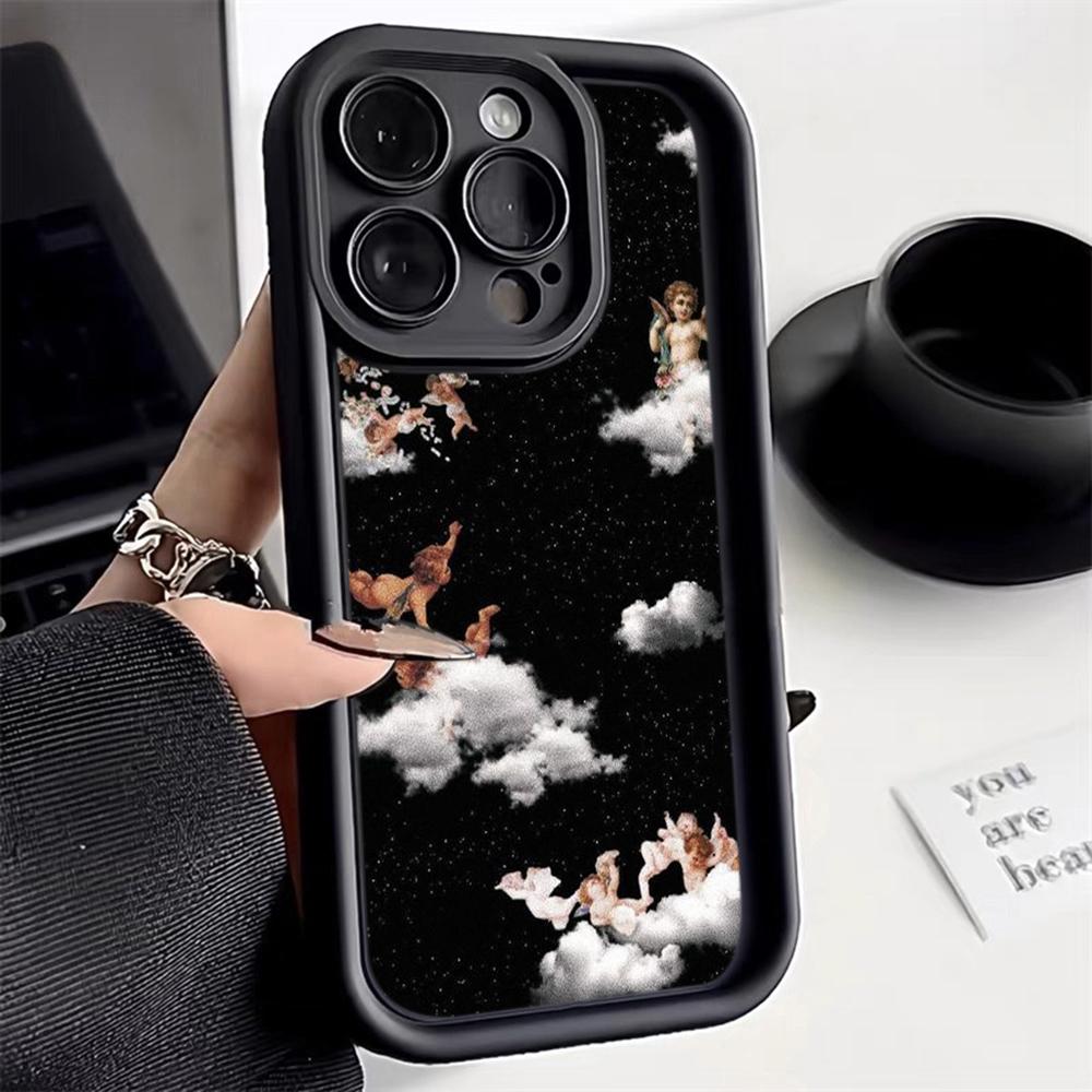 Angel Eye Soft TPU Phone Case for  Samsung A04 A05 A10 A30 A50 A13 A23 A53 A14 A24 A34 A54 A15 A25 A35 A55 S20 S23 FE S24 Ultra Ae51 Angel art design