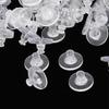 Pack of 100 Silicone Earring Plugs Earrings Back Clear Rubber Ear Studs Stoppers Comfortable Closures for Heavy Earrings