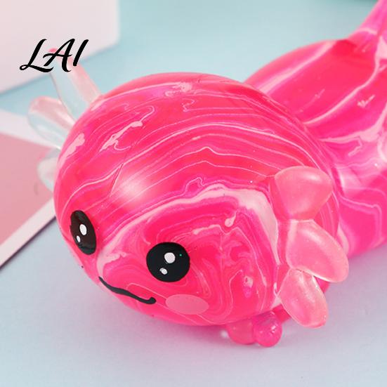 Cute Newt Toy Shape Squeeze TPR Soft Slow Rebound Food Grade Odorless Stress Relief Decompression for Kids