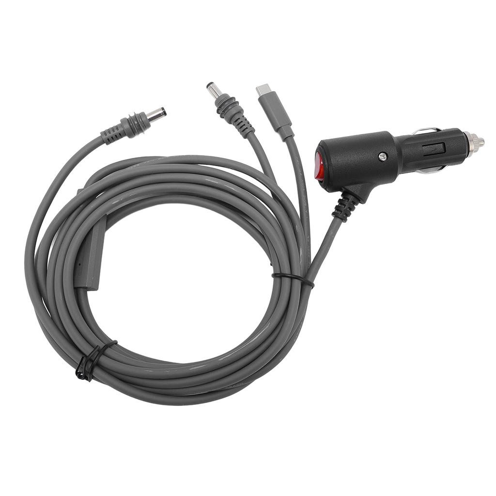 3 In 1 Satellite DC Power Cable Cigar Lighter 18 AWG Satellite Dish DC Car Charger Power Supply
