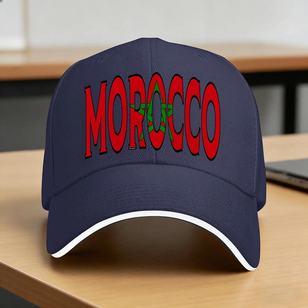 Morocco Maroc flag Moroccan Casual Baseball Cap Outdoor Sports High Quality UnisexTeens Fashion Snapback Cap