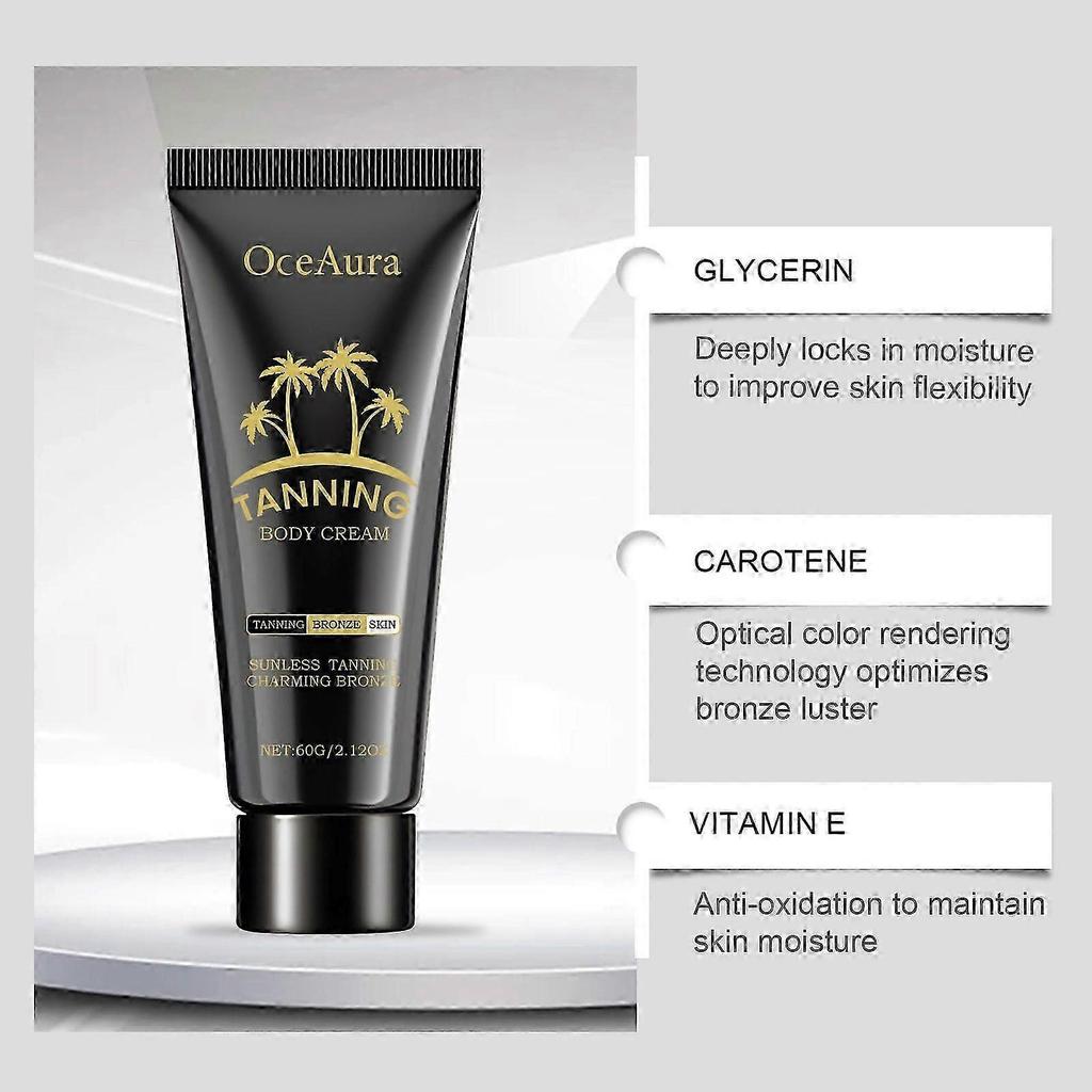 Tanning Cream, Sunbed Tanning Accelerator for Sunbed & Outdoor Sun, Tan Accelerator with Verbena, Carrot, Vitamin E, Intense Hydration & Long Lasting