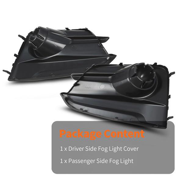 1 Pair Fog Light Covers for 17-19 Subaru Impreza (57731FL20A, 57731FL21A)