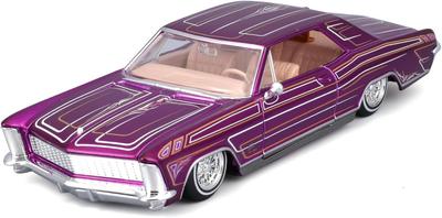 Maisto Maßstab Buick Riviera 1965 Lila Custom Lowriders Serie Diecast Modell Fertigprodukt 32551 1/26 / Auto,