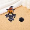 Popular Series Brooch Pumpkin Skull Ghost Alloy Oil Drip Metal Cartoon Punk Horror Badge