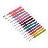 2.0-10mm Multicolor DIY Craft Tools Weave Yarn Aluminum Crochet Hook Knitting Needles