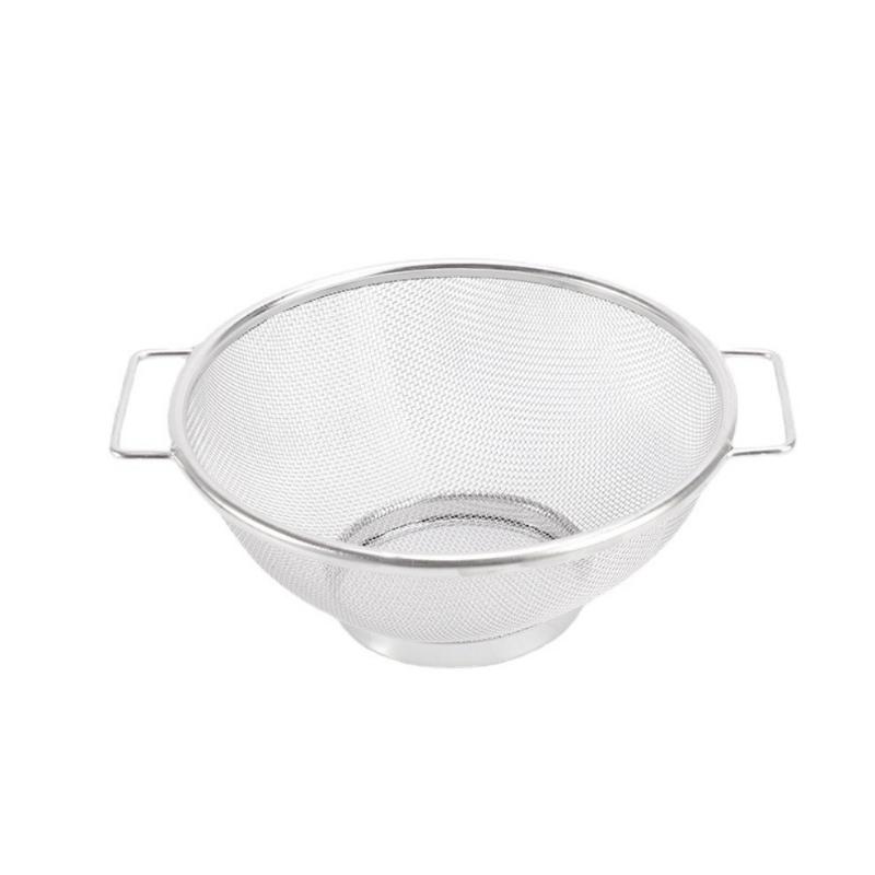 Stainless Steel Drain Basket, Metal Colanders With Handle, Fine Mesh Colander, Colander Strainer For Kitchen Pasta, Kitchen Accessaries