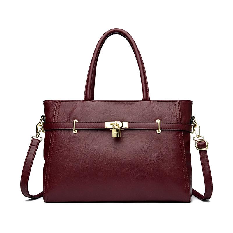 Bolsa Fashion para Deslocamento - Sofisticada Bolsa Tote Retrô para Deslocamento - Bolsa de Ombro Casual de Grande Capacidade