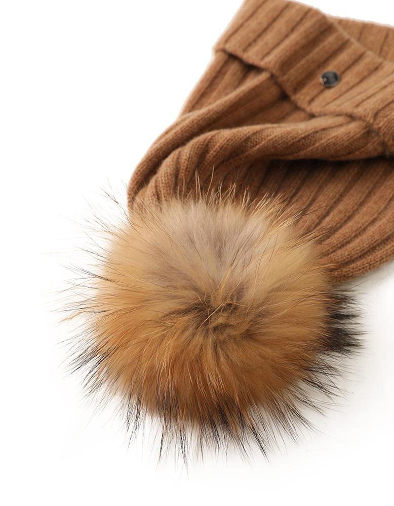 100% Cashmere Custom Women Winter Hat Luxury Cute Knit Beanie Caps With Custom logo