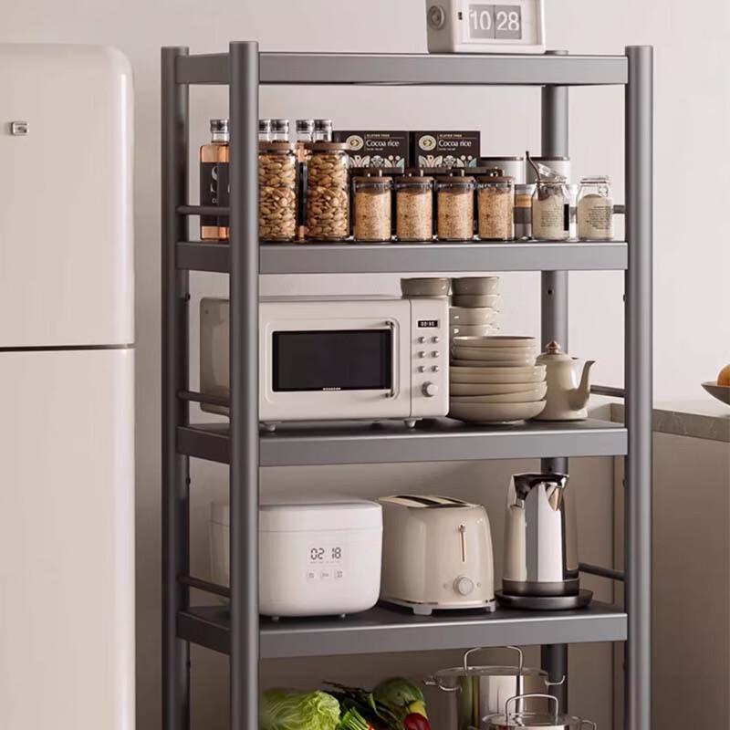 Yingbai 5-Layer Gunmetal Gray Stainless Steel Kitchen Storage Rack
