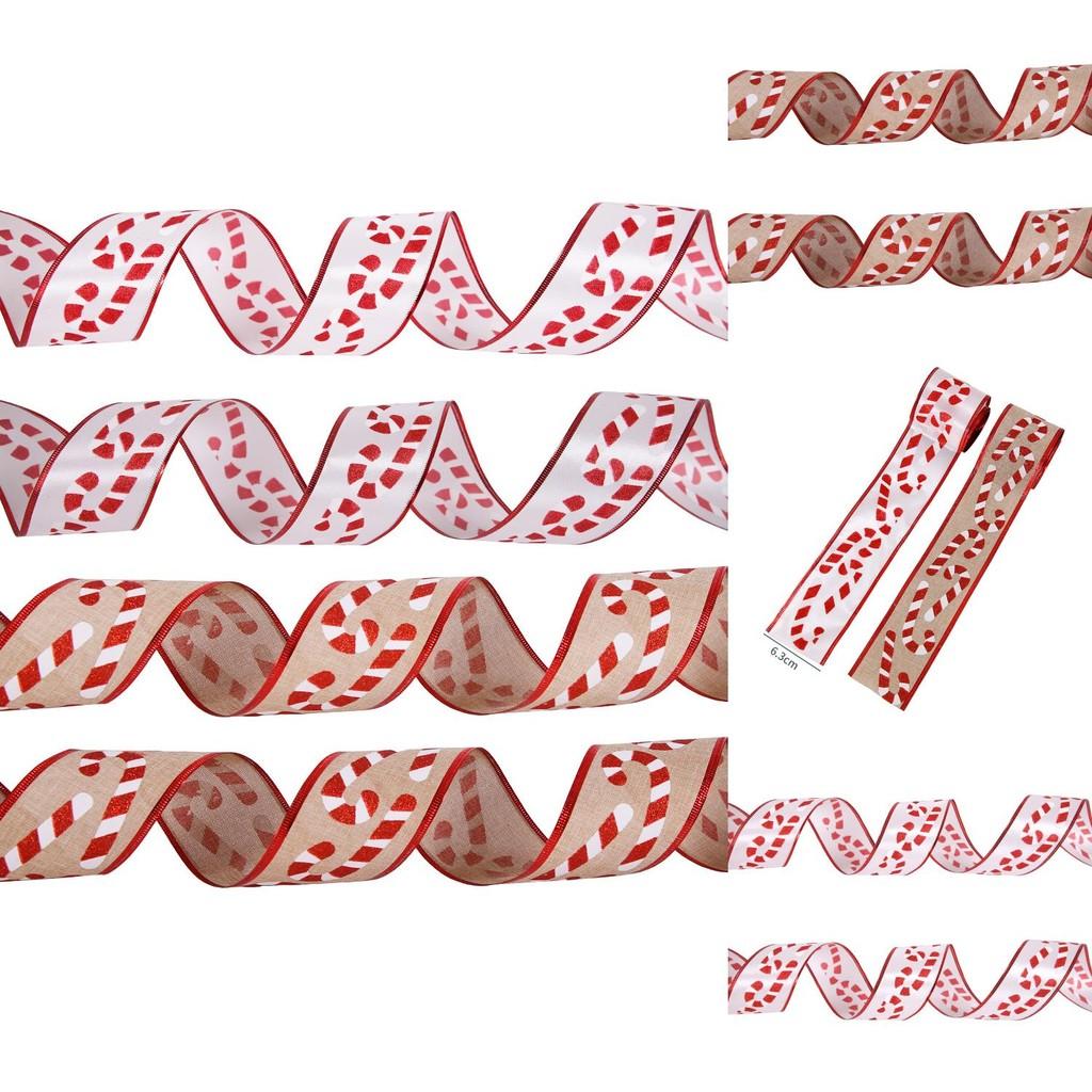 63cm Fabric Versatile Christmas Ribbon For Holiday Gift Packaging And Decorating