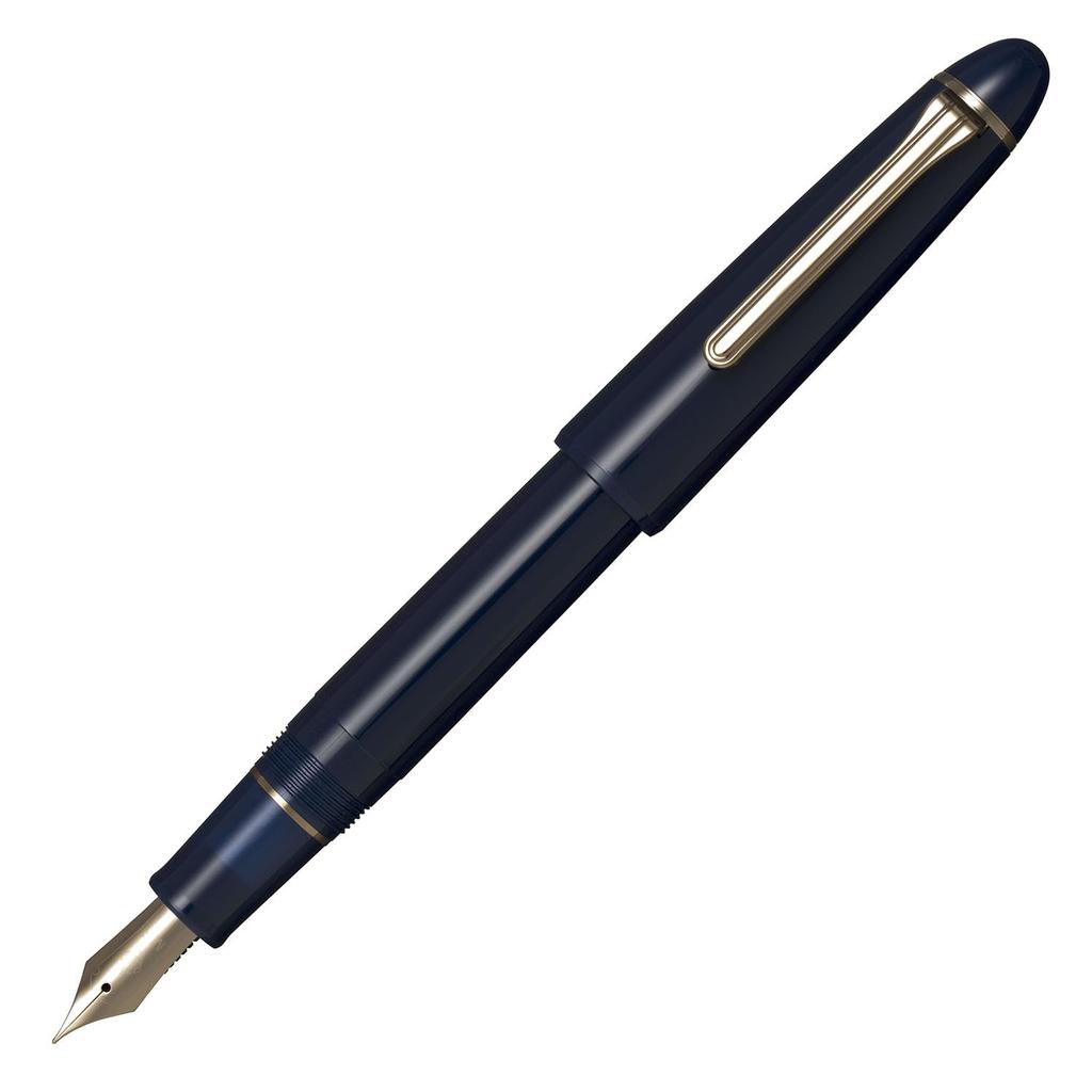 Sailor Profit Casual L Fountain Gold Clear Medium Fine Made In Pen, Trim, Blue, Point, Japan, 11-0820-340