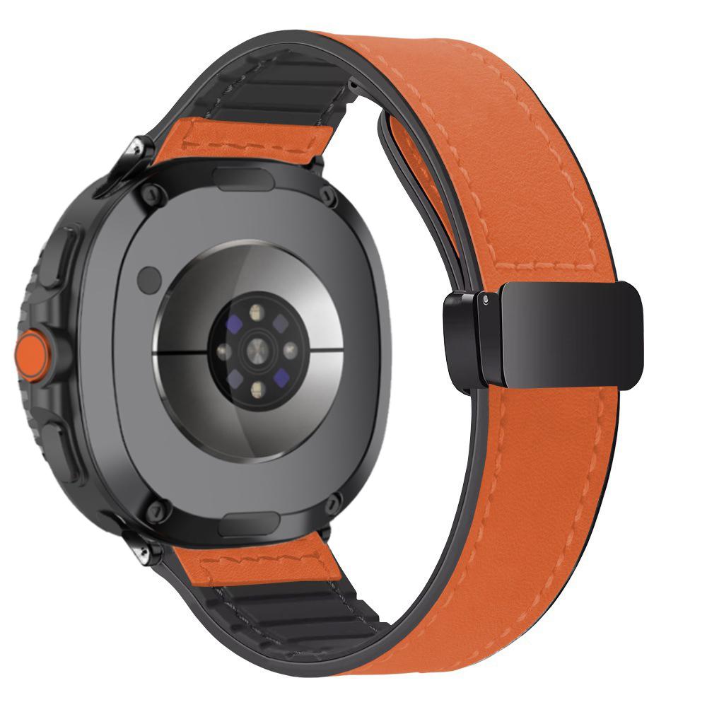 Silicone Leather Band for Samsung Galaxy Watch 8 40mm 44mm Watch 8 Classic 46mm Magnetic Bracelet Galaxy Ultra 2025 47mm Correa